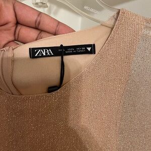 Zara Gold Party Dress